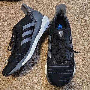 Adidas Men's Black and Gray Athletic Shoes